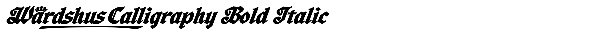 Wardshus Calligraphy Bold Italic image
